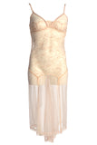 Love Story Apricot Sheer Fishtail Slip