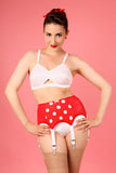 Red Betsy Spot Suspender Belt