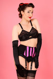 Peggy Stripe Suspender Belt