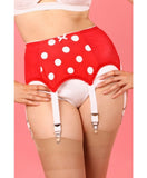 Red Betsy Spot Suspender Belt