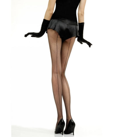 Vintage Legs Seamed Fishnet Tights