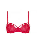 Angelina Red Cut Out Bra