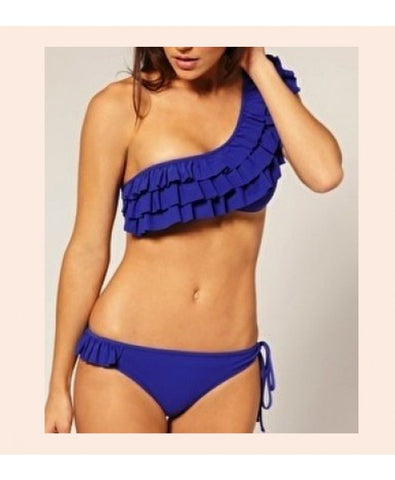 Chloe Sea Blue Frill Bikini brief